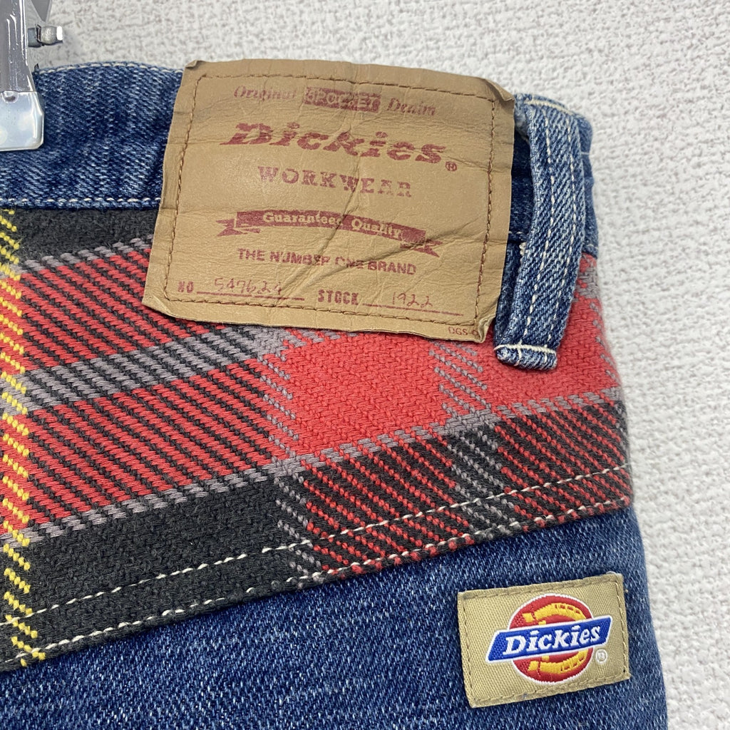 Dickies　ディッキーズ　デニムパンツ/ジーンズ　ジップポケット　チェック柄　ジップフライ　インディゴ　W36サイズ