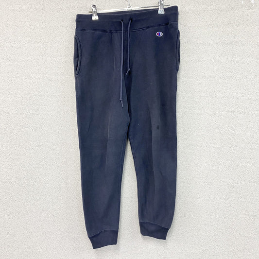 Champion　チャンピオン　リバースウィーブ　スウェットパンツ　フェード　刺繍ロゴ　単色タグ　復刻　紺　ネイビー　Sサイズ