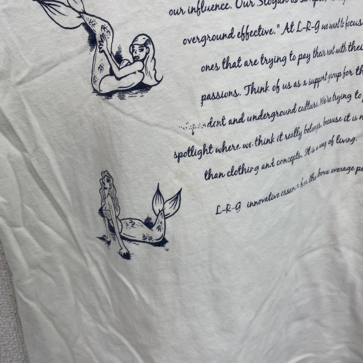 LRG　半袖プリントTシャツ　白　ホワイト　Sサイズ