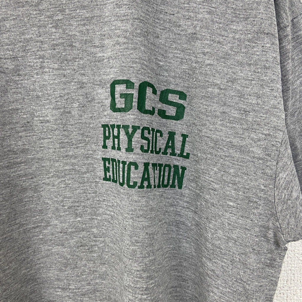 古着 used　RUSSELL ATHLETIC　半袖プリントTシャツ　グレー　シングルステッチ　90s　US製　XLサイズ