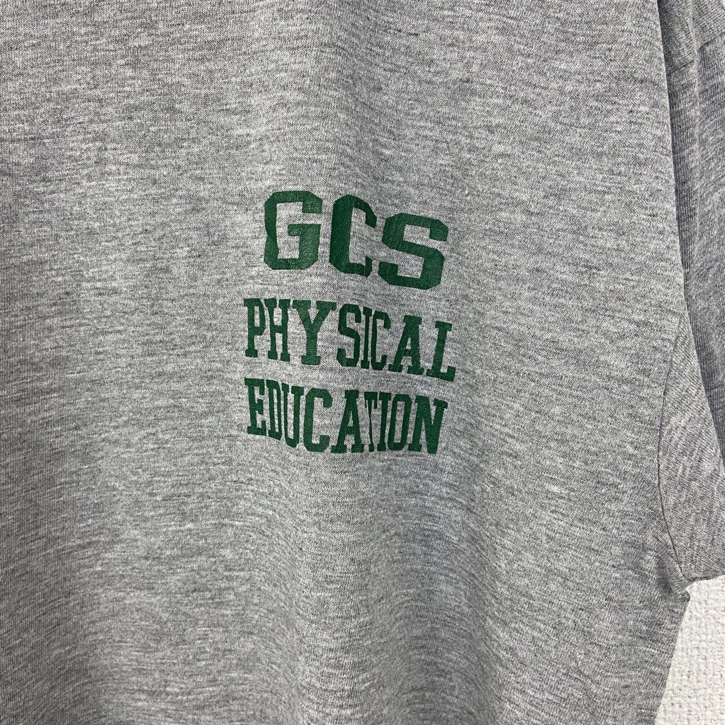 古着 used　RUSSELL ATHLETIC　半袖プリントTシャツ　グレー　シングルステッチ　90s　US製　XLサイズ