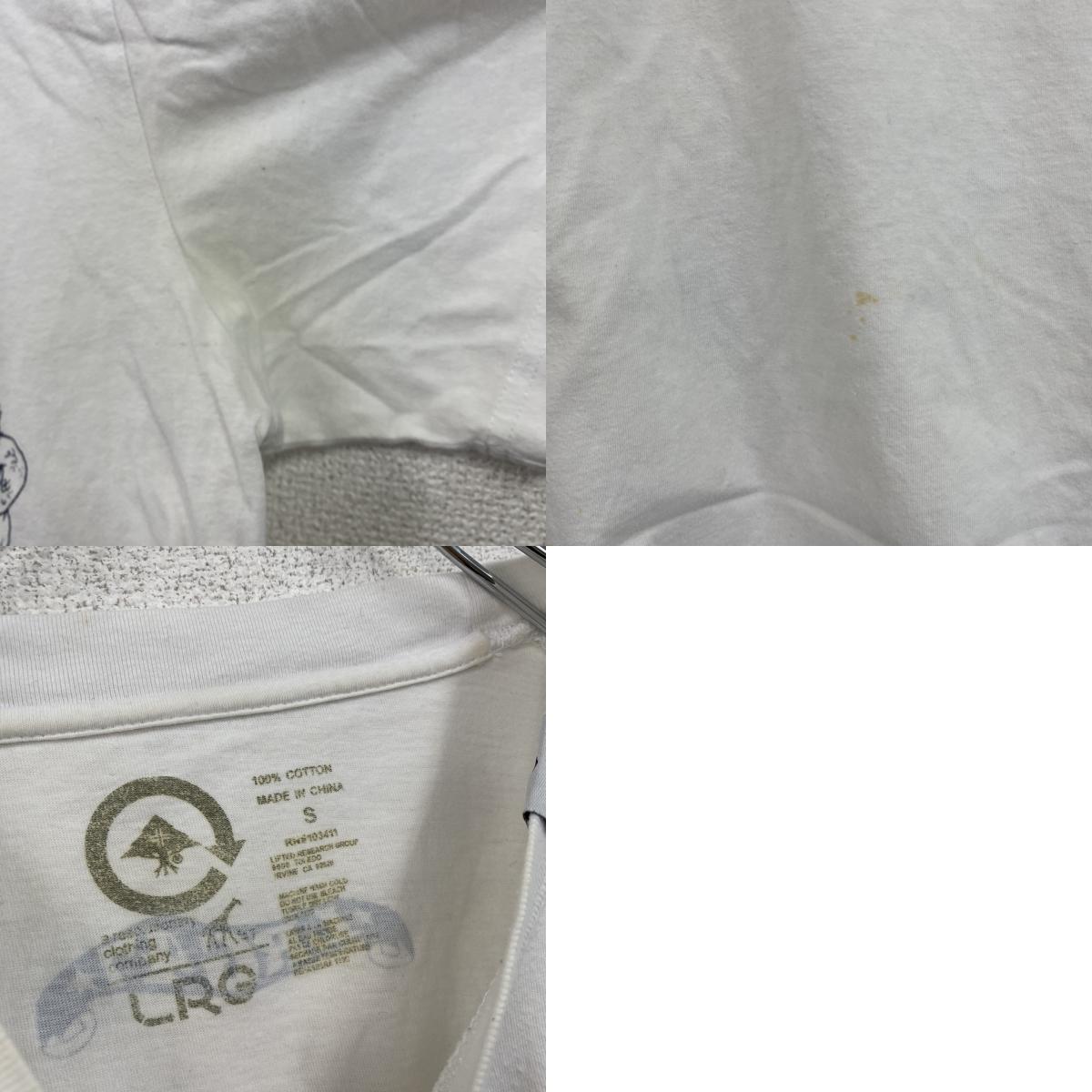 LRG　半袖プリントTシャツ　白　ホワイト　Sサイズ