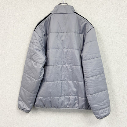 adidas　アディダス　フルジップ中綿ジャケット　灰色　グレー　Mサイズ