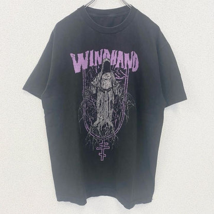 古着 used　WINDHAND　ウィンドハンド　ドゥームメタル　半袖バンドプリントビッグTシャツ　バンT　アメリカ　USA　黒