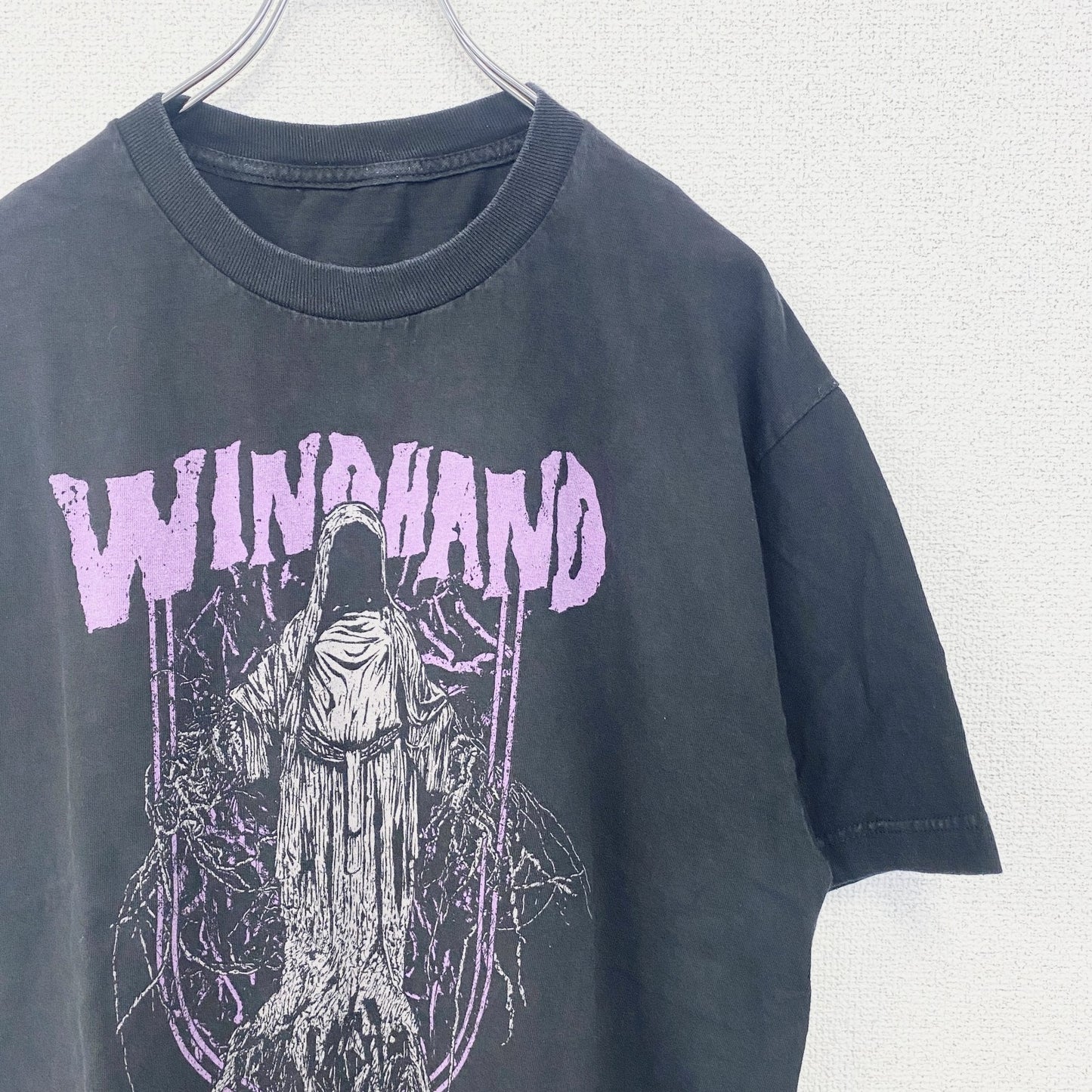 古着 used　WINDHAND　ウィンドハンド　ドゥームメタル　半袖バンドプリントビッグTシャツ　バンT　アメリカ　USA　黒