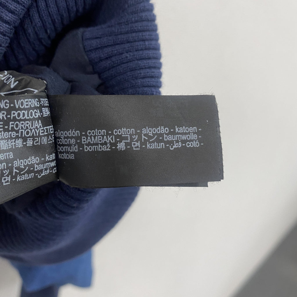 ZARA　ザラ　デニムボンバージャケット　コントラストカラー　インディゴ　Sサイズ