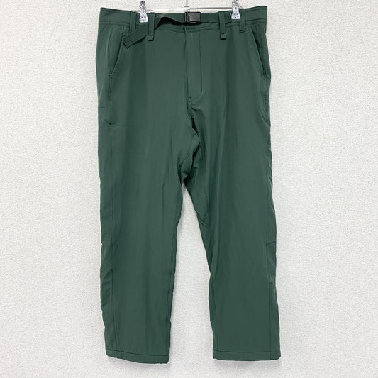 LANDS'END　ランズエンド　クライミングパンツ　ソフトシェルパンツ　フリースライナー　緑　グリーン　91サイズ　古着