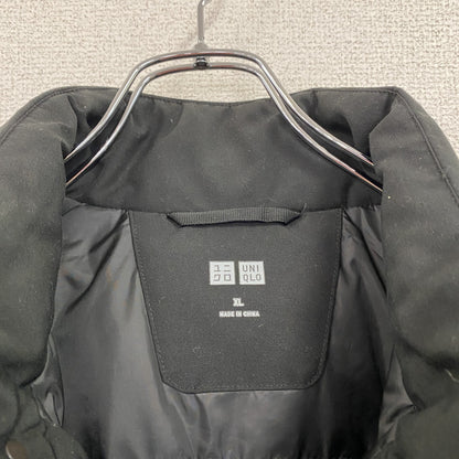 UNIQLO　ユニクロ　ハイブリッドダウンコート　ダウン90%　比翼仕立て　黒　ブラック　XLサイズ