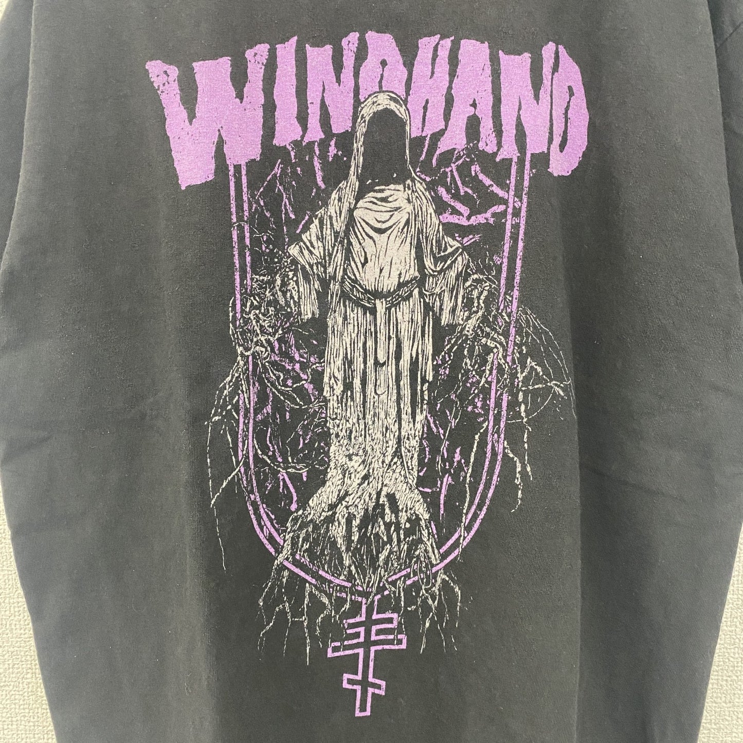 古着 used　WINDHAND　ウィンドハンド　ドゥームメタル　半袖バンドプリントビッグTシャツ　バンT　アメリカ　USA　黒