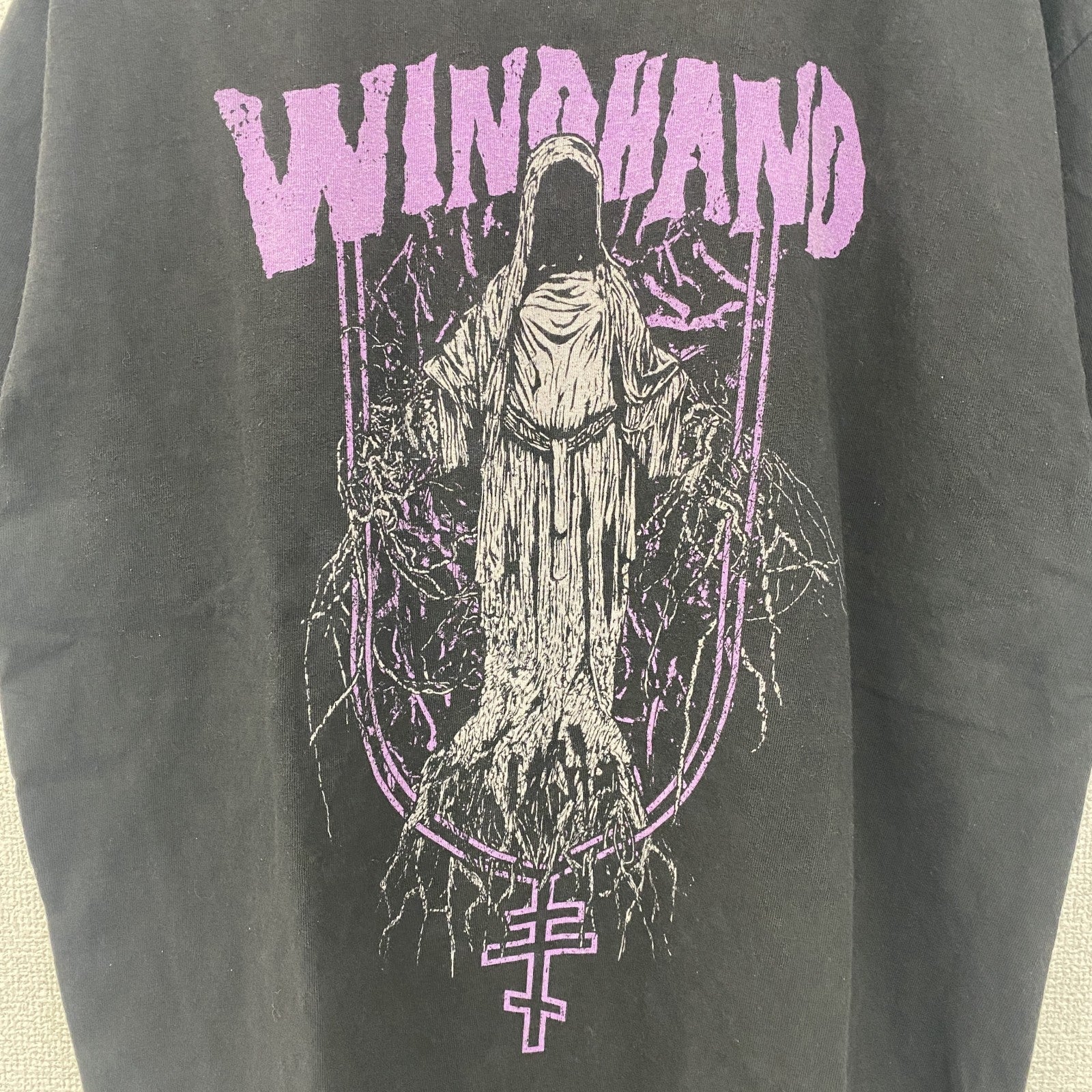 古着 used　WINDHAND　ウィンドハンド　ドゥームメタル　半袖バンドプリントビッグTシャツ　バンT　アメリカ　USA　黒