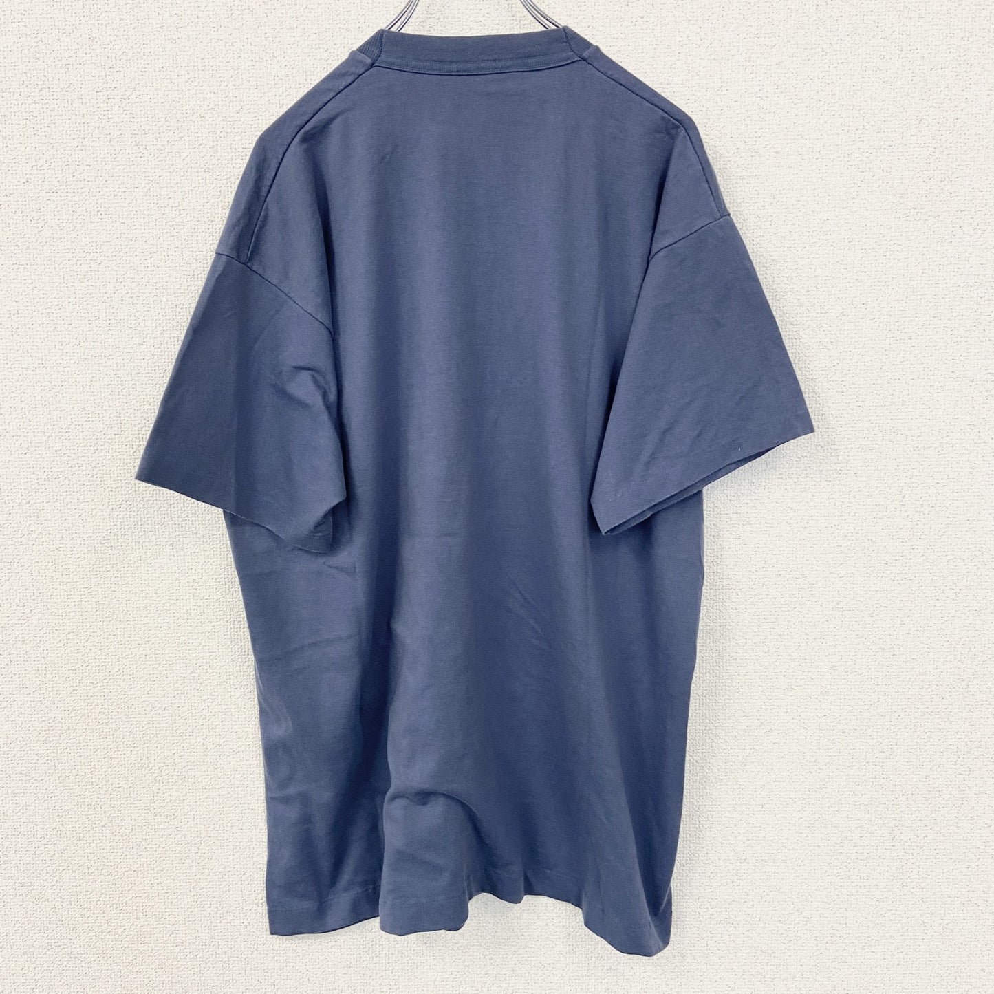 古着 used　FURUIT OF THE LOOM　半袖プリントTシャツ　シングルステッチ　青　90s　US製　XLサイズ