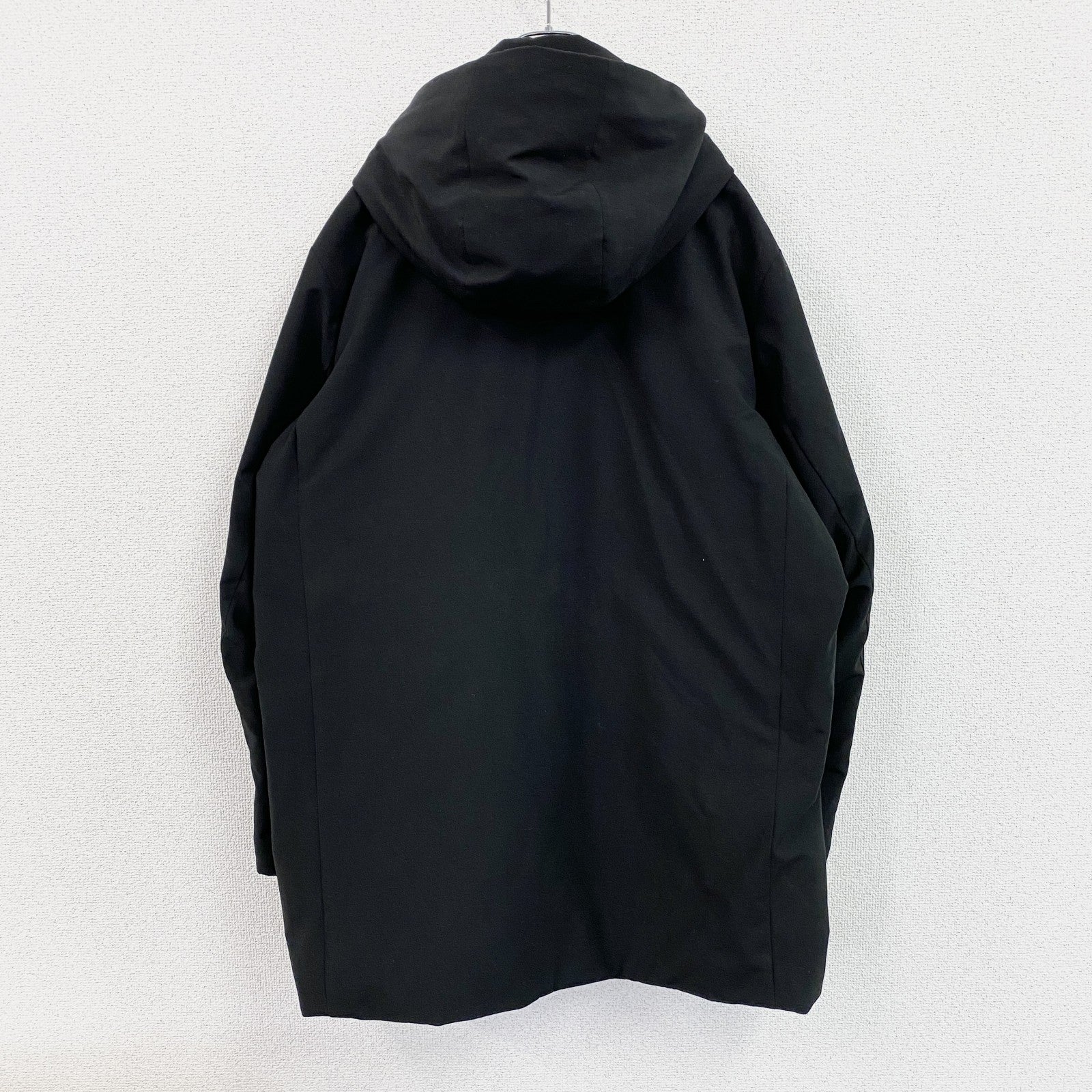 UNIQLO　ユニクロ　ハイブリッドダウンコート　ダウン90%　比翼仕立て　黒　ブラック　XLサイズ