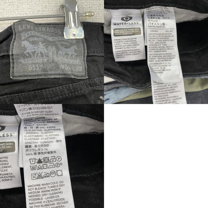 Levi’ｓ　リーバイス　511　デニムパンツ/ジーンズ　ジップフライ　黒　ブラック　W31サイズ