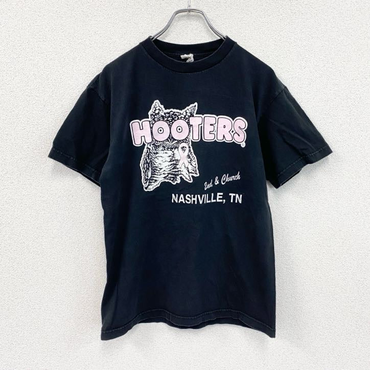 ALSTYLE　半袖プリントTシャツ　フーターズ　黒　ブラック　Mサイズ