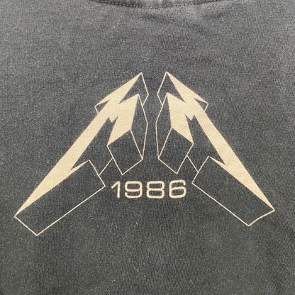 古着 used　GILDAN　ギルダン　半袖プリントTシャツ　METALLICA　メタリカ　バンド　バンT　黒　ブラック　Sサイズ