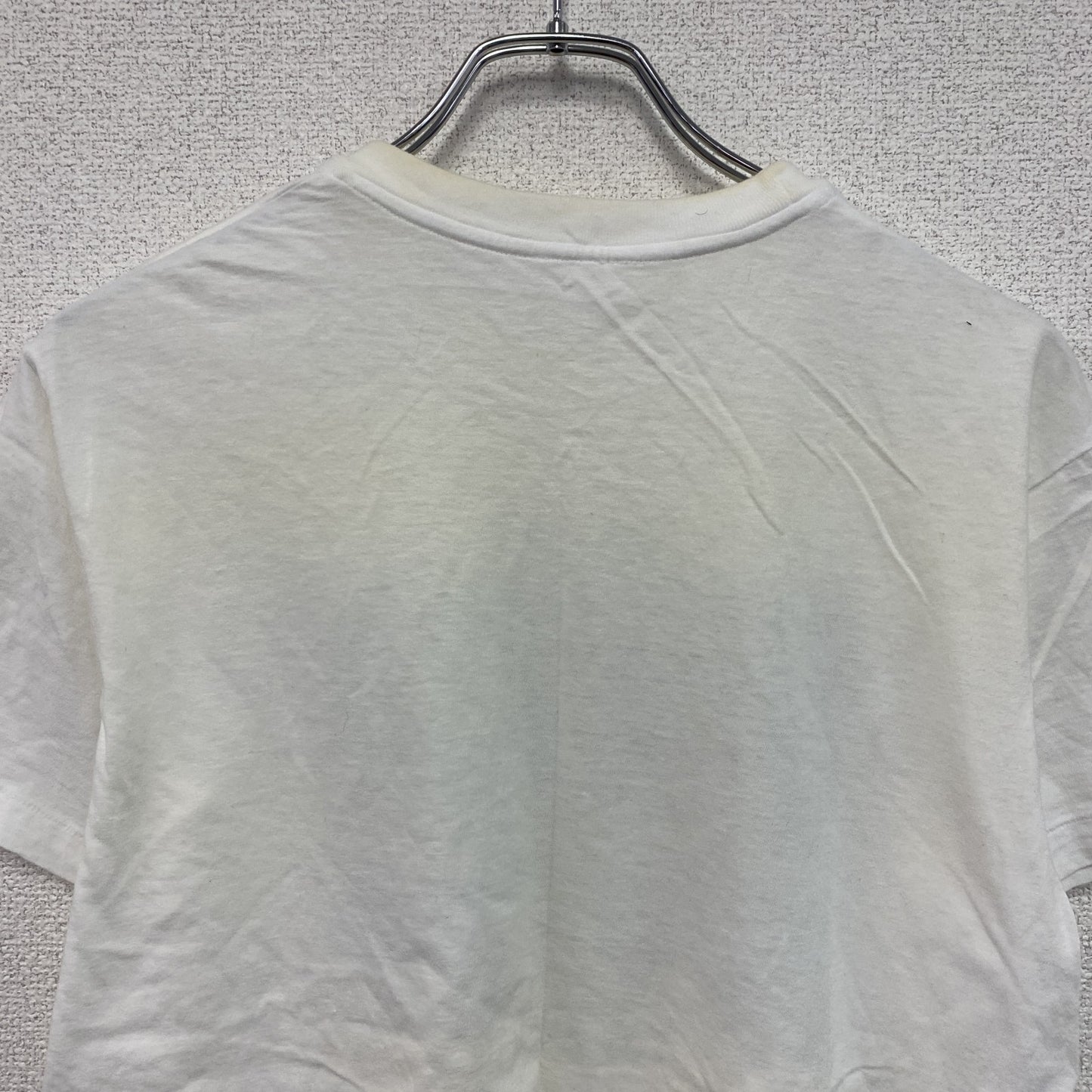 半袖プリントTシャツ　シングルステッチ　白　ホワイト