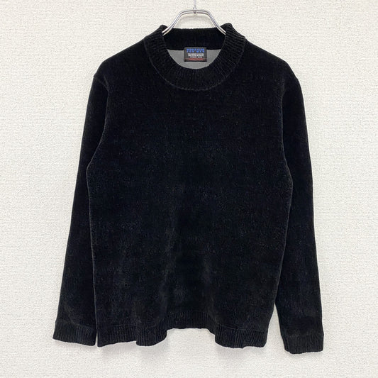 NICOLE CLUB FOR MEN　ニコルクラブフォーメン　モールニットセーター　黒　ブラック　46サイズ