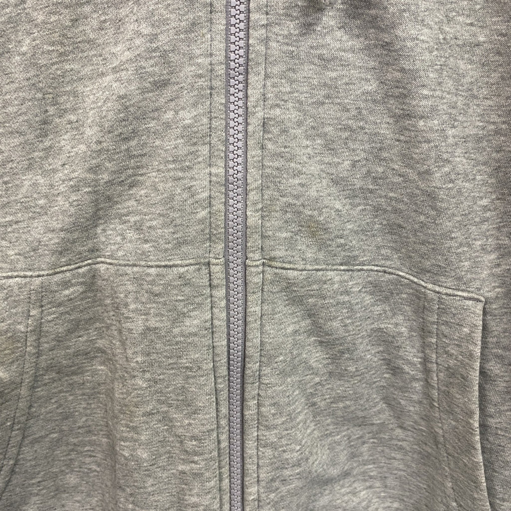 NIKE　ナイキ　フルジップスウェットパーカー/フーディー　スウッシュ　灰色　霜降りグレー　Lサイズ