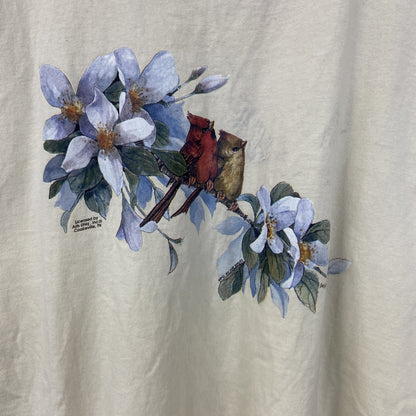 古着 used　anvil　半袖プリントTシャツ　黄色　クルーネック　シングルステッチ　US製　クルーネック　90s　XXLサイズ