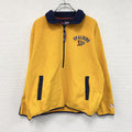 SPALDING　スポルディング　ハーフジップフリースジャケット/ボアジャケット　刺繍ロゴ　黄色　イエロー　Lサイズ