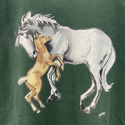 古着 used　SCREENSTARS　半袖プリントTシャツ　ヴィンテージ　シングルステッチ　緑　グリーン　90s　Mサイズ