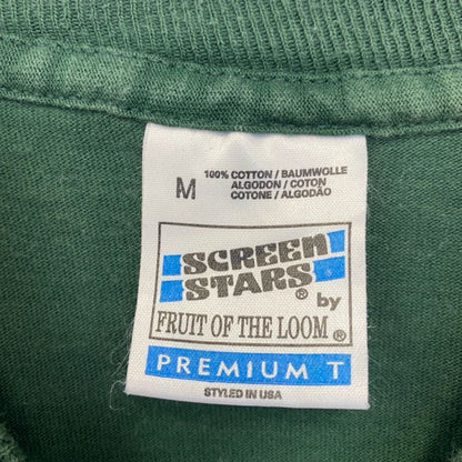 古着 used　SCREENSTARS　半袖プリントTシャツ　ヴィンテージ　シングルステッチ　緑　グリーン　90s　Mサイズ
