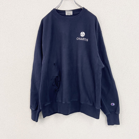 Champion　チャンピオン　リバースウィーブ　スウェット/トレーナー　紺　ネイビー　Lサイズ