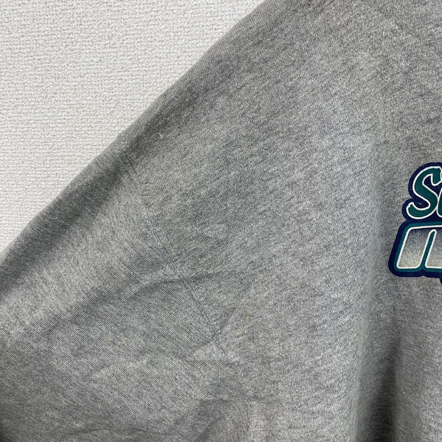 90s～　Majestic　マジェスティック　MLB　シアトル・マリナーズ　スウェット/トレーナー　グレー　XLサイズ
