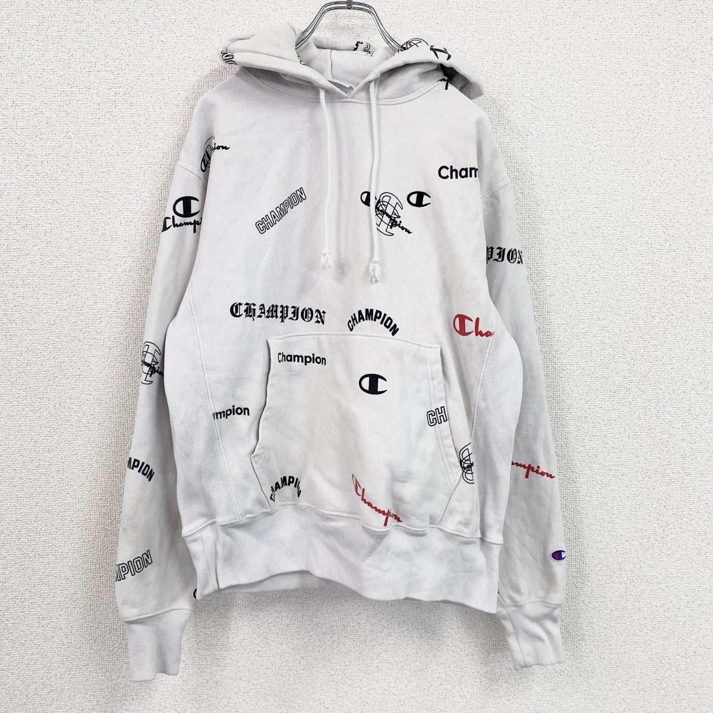 Champion　チャンピオン　リバースウィーブ　スウェットパーカー/フーディー　白　ホワイト　Mサイズ