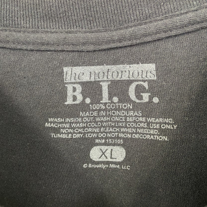 古着 used　B.I.G.　半袖プリントTシャツ　the notorious　赤ちゃん　BIGGIE　名盤　黒　XLサイズ