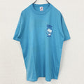 古着 used　JERZEES　ジャージーズ　半袖プリントTシャツ　羊　カジュアル　ブルー　シングルステッチ　90s　Lサイズ