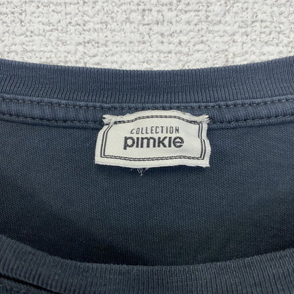 古着 used　collectlon plmkle　半袖プリントTシャツ　虎　トラ　タイガー　動物　アニマル　ネイビー　Mサイズ