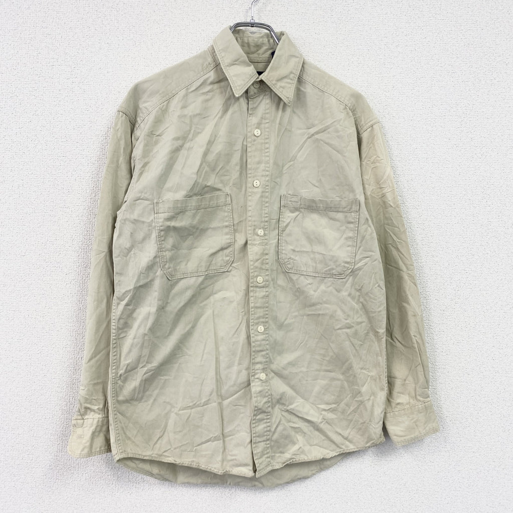 ～90s　OLD GAP　オールドギャップ　長袖シャツ　ヴィンテージ　ベージュ　Sサイズ