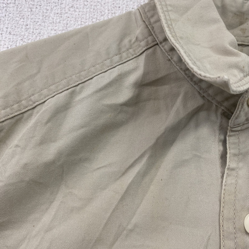 ～90s　OLD GAP　オールドギャップ　長袖シャツ　ヴィンテージ　ベージュ　Sサイズ