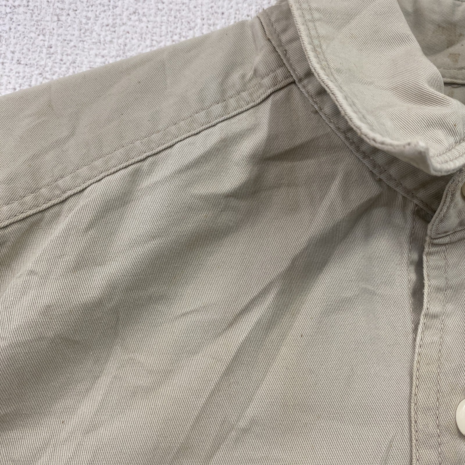 ～90s　OLD GAP　オールドギャップ　長袖シャツ　ヴィンテージ　ベージュ　Sサイズ
