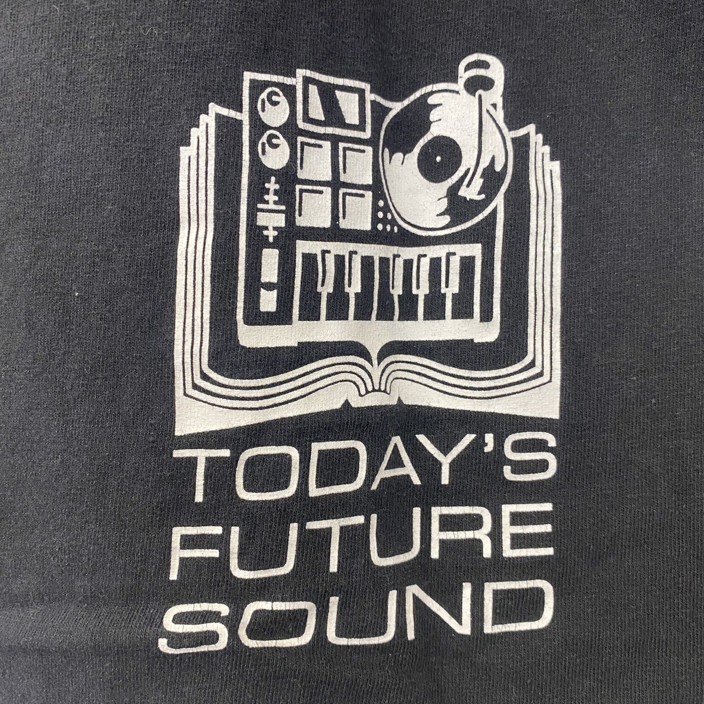 古着 used　ALSTYLE 　アルスタイル　半袖Tシャツ　Today's Future Sound　TFS　黒　Lサイズ
