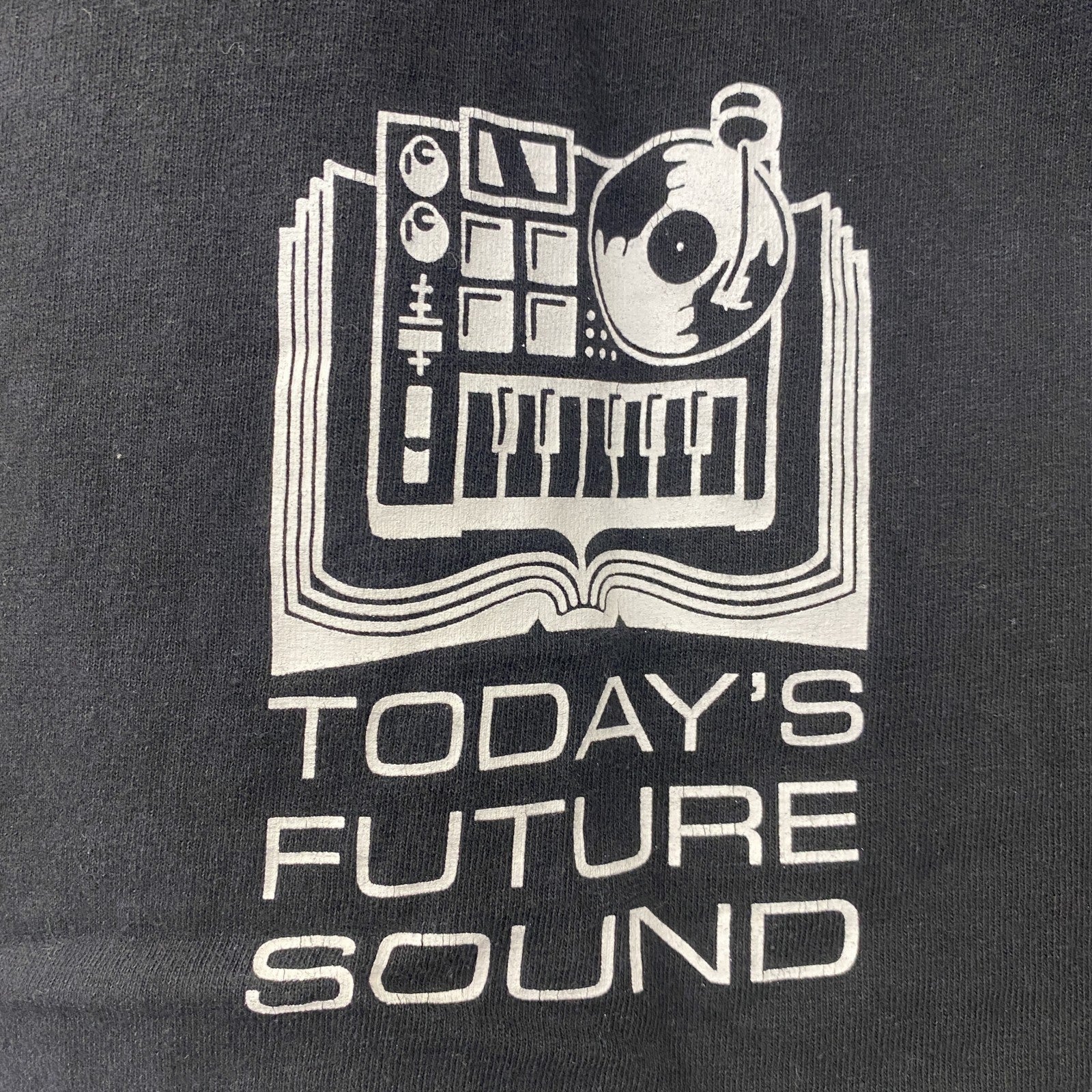 古着 used　ALSTYLE 　アルスタイル　半袖Tシャツ　Today's Future Sound　TFS　黒　Lサイズ