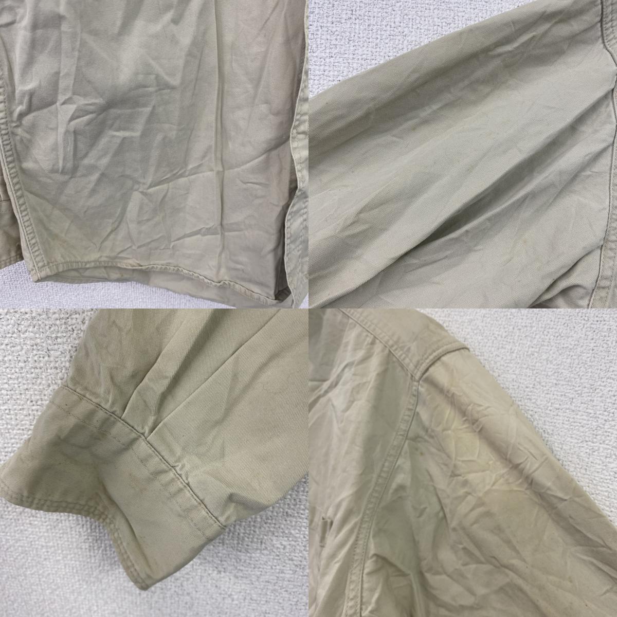 ～90s　OLD GAP　オールドギャップ　長袖シャツ　ヴィンテージ　ベージュ　Sサイズ