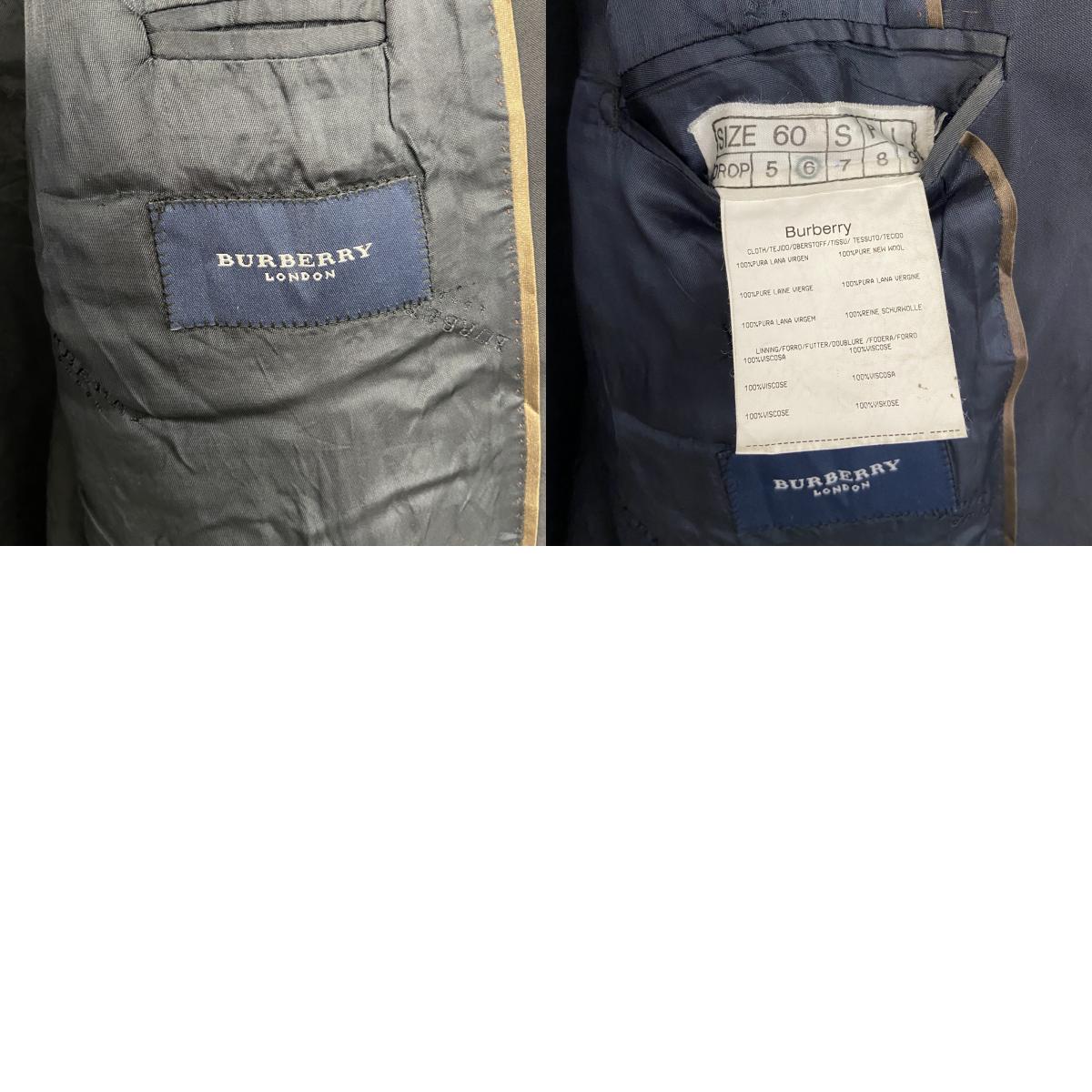 BURBERRY LONDON　バーバリーロンドン　テーラードジャケット　ブレザー　紺　ネイビー　60サイズ