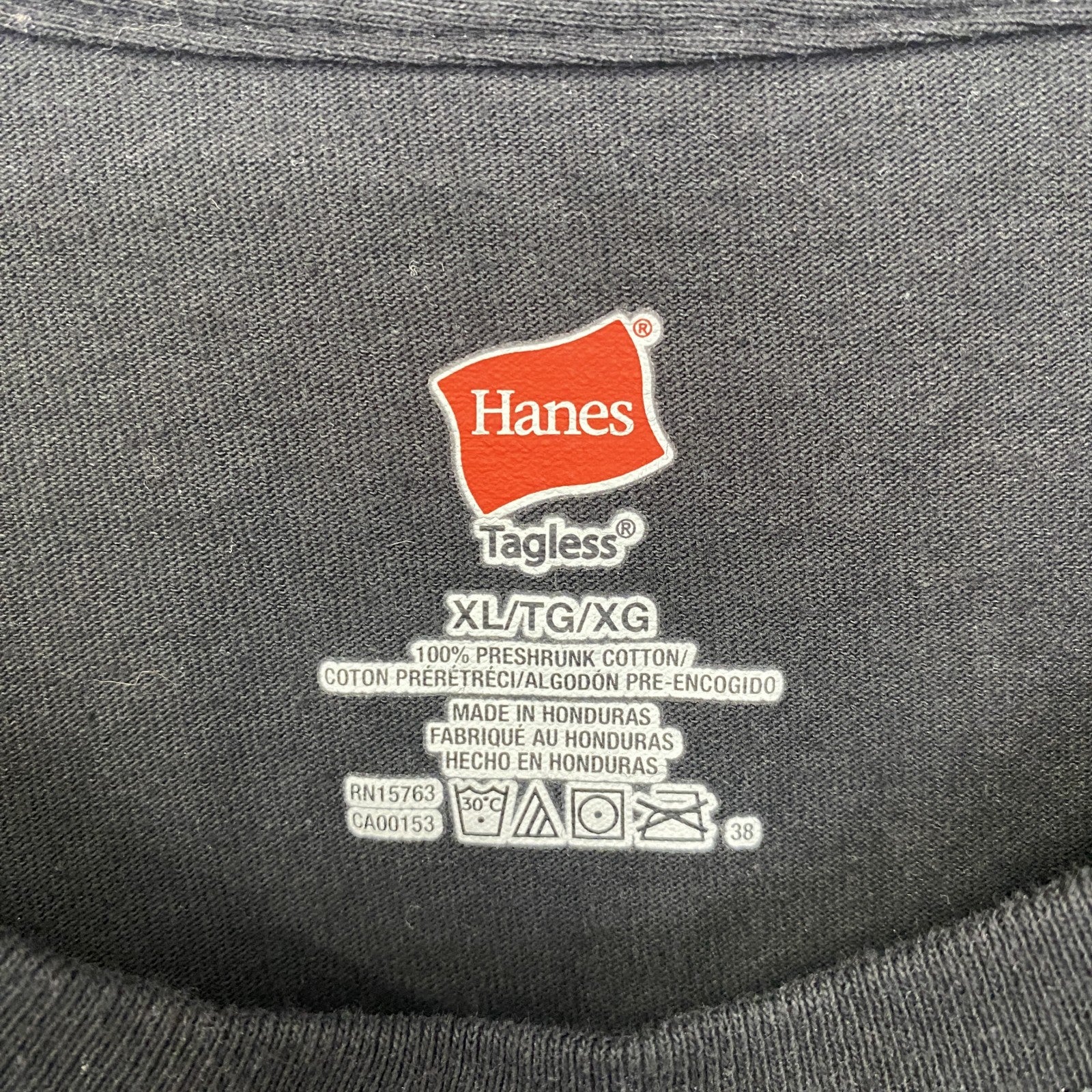 古着 used　Hanes 　ヘインズ　半袖プリントTシャツ　ドラマー　キャラクター　ドラム　黒　ブラック　XLサイズ