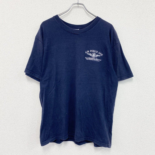 GILDAN　ギルダン　半袖プリントTシャツ　シングルステッチ　紺　ネイビー　Lサイズ