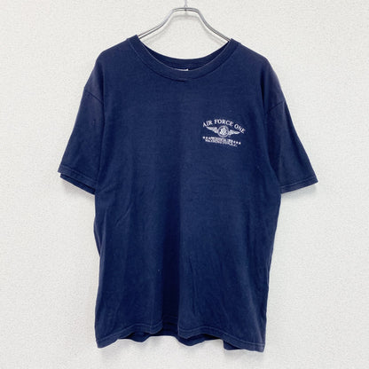 00s　GILDAN　ギルダン　Air Force One　USAF　半袖プリントTシャツ　アーチプリント　ヴィンテージ　紺　ネイビー　Lサイズ