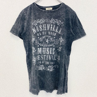 古着 used　papaya　半袖プリントTシャツ　NASHVILLE　ナッシュビル　Y2K　音楽　グレー　10サイズ