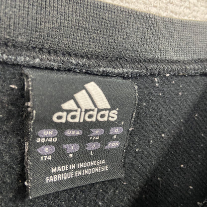 adidas　アディダス　スウェット/トレーナー　フロントロゴ　黒　ブラック　Lサイズ