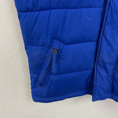 Abercrombie＆Fitch　アバクロンビー＆フィッチ　中綿ベスト　比翼仕立て　青　ブルー　Lサイズ