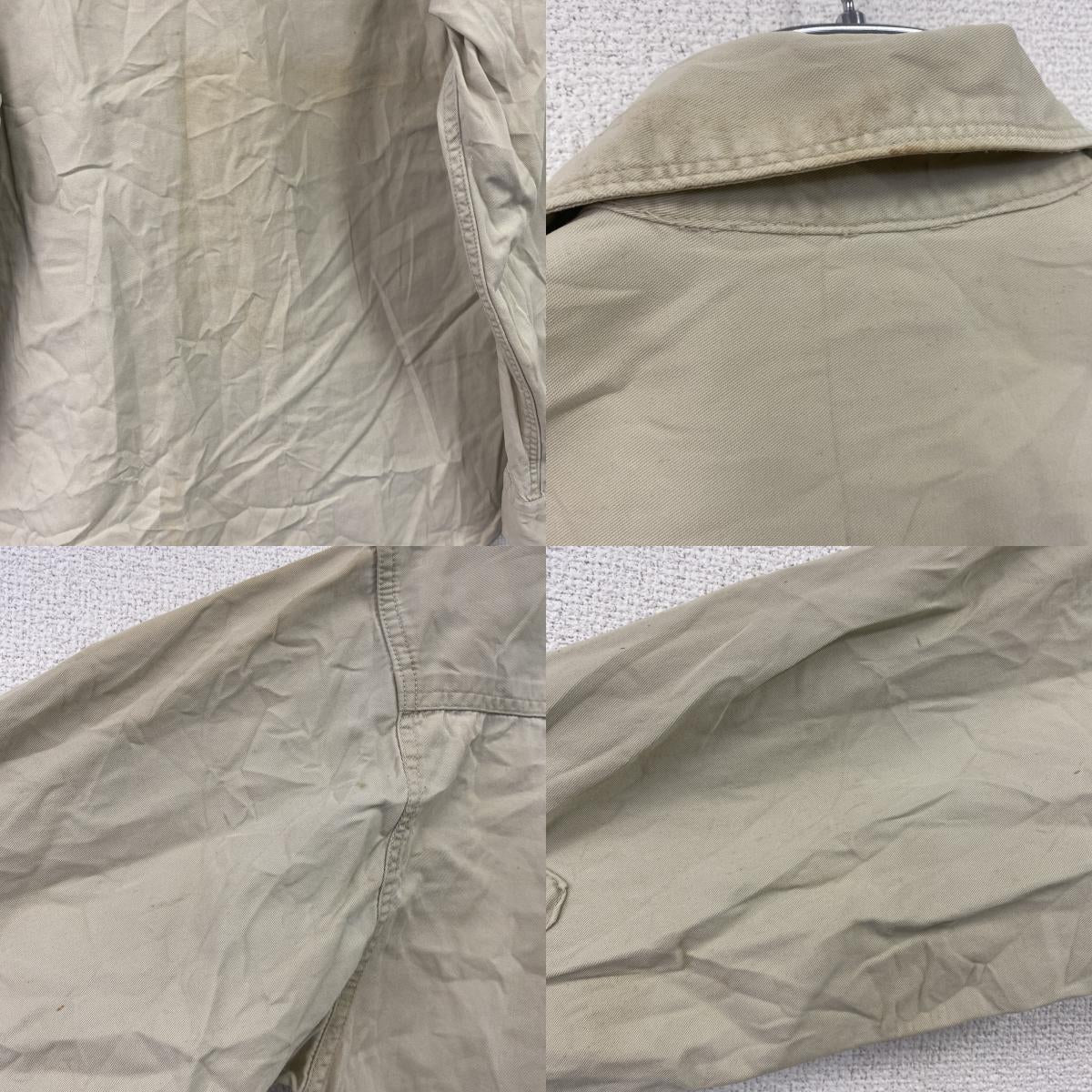 ～90s　OLD GAP　オールドギャップ　長袖シャツ　ヴィンテージ　ベージュ　Sサイズ