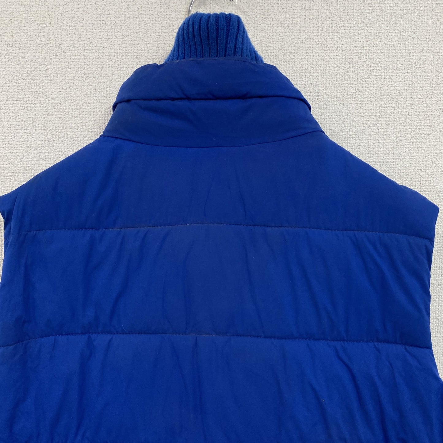Abercrombie＆Fitch　アバクロンビー＆フィッチ　中綿ベスト　比翼仕立て　青　ブルー　Lサイズ
