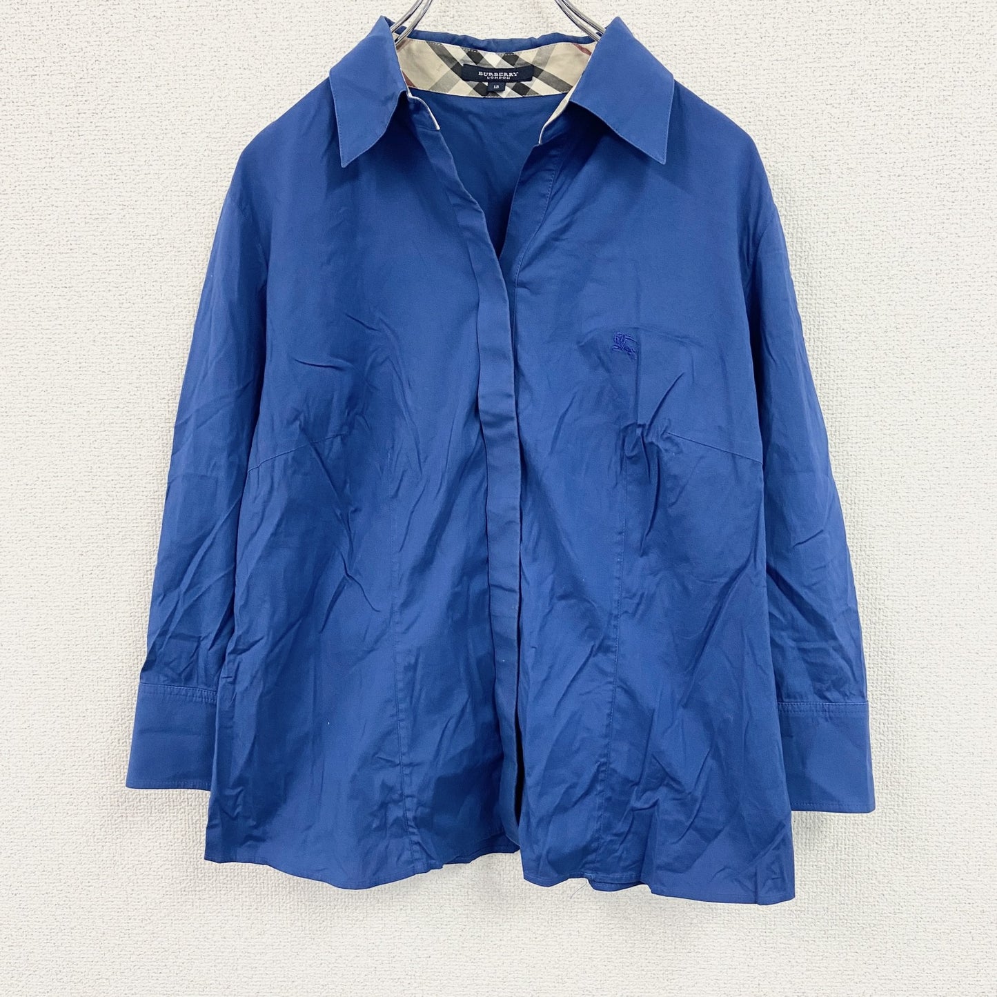 BURBERRY　バーバリー　半袖シャツ　青　ブルー　13サイズ