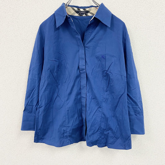 BURBERRY　バーバリー　半袖シャツ　青　ブルー　13サイズ