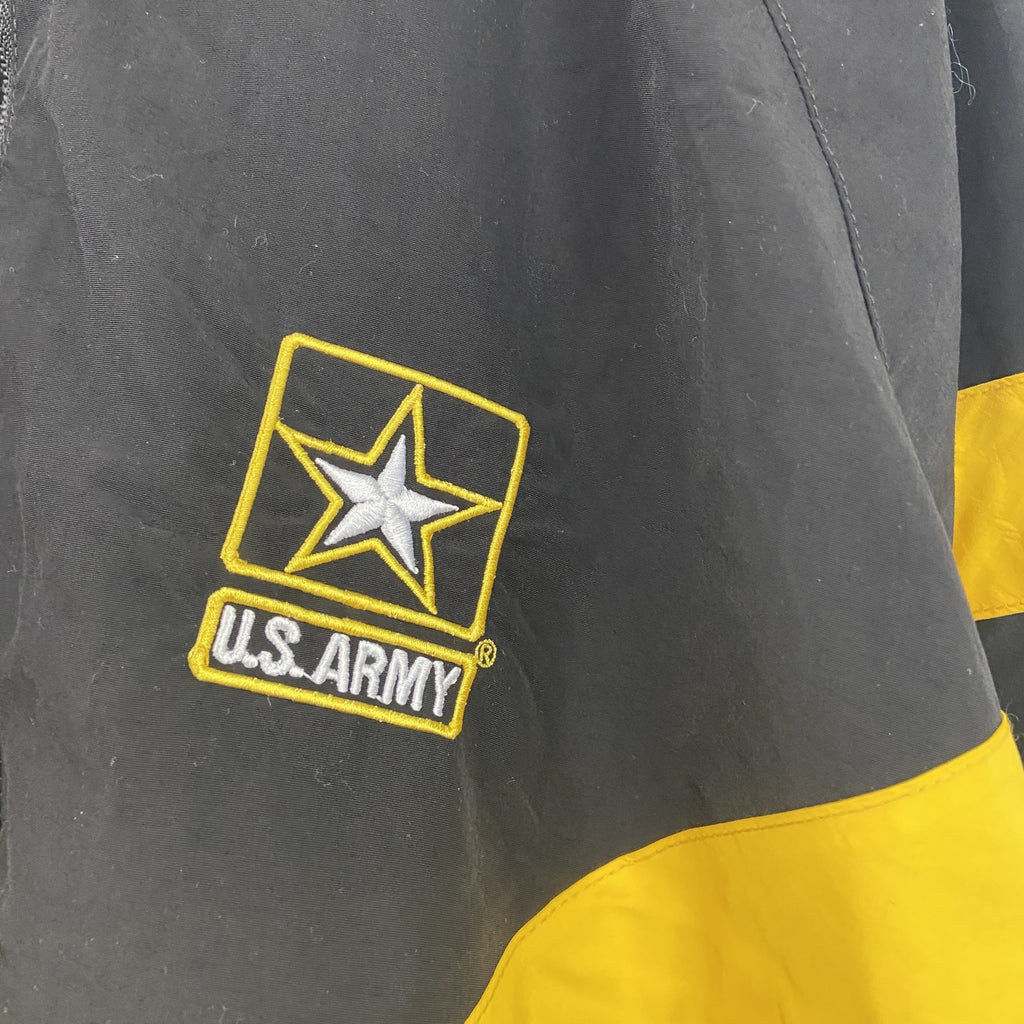 U.S.ARMY　トレーニングジャケット　ナイロンジャケット　ミリタリー　米軍　黒　ブラック　XLサイズ